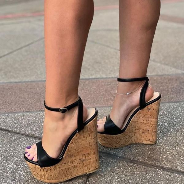 sandals women platform wedges ankle strap height increase faux leather ladies club shoes woman plus size 43 45 47 50 52, Black
sandals women platform wedges ankle strap height increase faux leather ladies club shoes woman plus size 43 45 47 50 52, Black