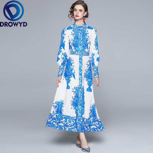 casual dresses summer women turn down collar vintage maxi dress blue and white porcelain printing elegant long vestidos, Black;gray
casual dresses summer women turn down collar vintage maxi dress blue and white porcelain printing elegant long vestidos, Black;gray
