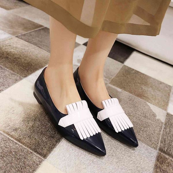 dress shoes flat heel women pointed toe patent leather lemon yellow purple lady fashion s candy color sole large size 42 43 3kqh, Black
dress shoes flat heel women pointed toe patent leather lemon yellow purple lady fashion s candy color sole large size 42 43 3kqh, Black