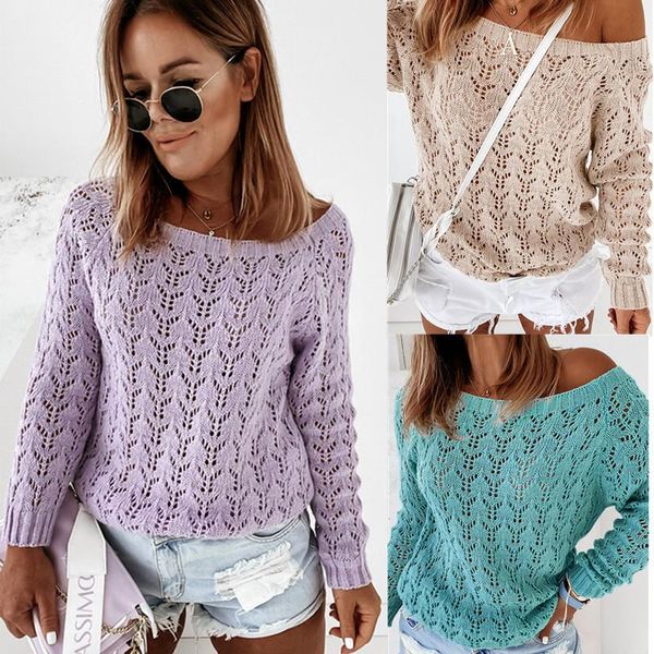 women's sweaters sweater autumn fashion one shoulder hollow out long sleeve knitted pullover 2021, White;black
women's sweaters sweater autumn fashion one shoulder hollow out long sleeve knitted pullover 2021, White;black