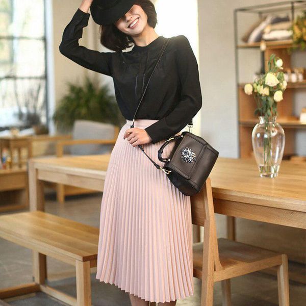 jewelry pouches, bags spring autumn fashion women's high waist pleated solid color half length elastic skirt, Pink;blue
jewelry pouches, bags spring autumn fashion women's high waist pleated solid color half length elastic skirt, Pink;blue