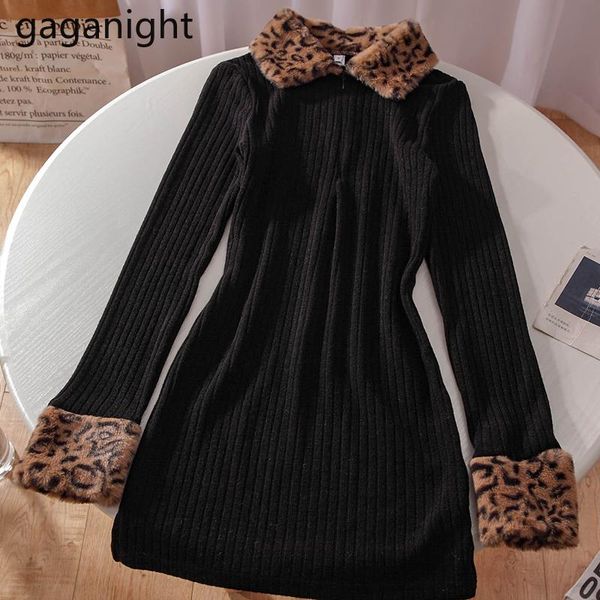 casual dresses gaganight women american retro leopard printed lapel knit short dress 2021 autumn winter slimming buttocks female, Black;gray
casual dresses gaganight women american retro leopard printed lapel knit short dress 2021 autumn winter slimming buttocks female, Black;gray