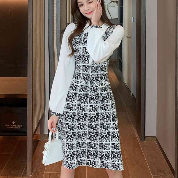 vintage korean shreds knitting wman dress in autumn long sleeves elegant party women's nightgown, Black;gray
vintage korean shreds knitting wman dress in autumn long sleeves elegant party women's nightgown, Black;gray