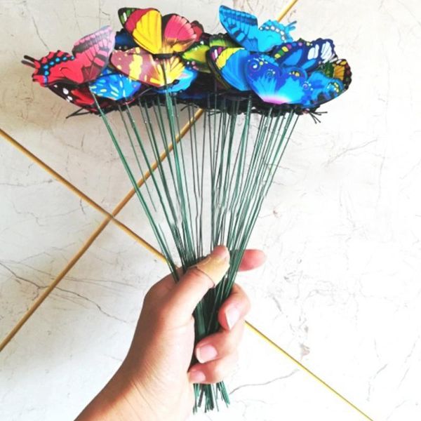 decorative flowers & wreaths 50pcs/pack simulation butterfly plunger outdoor lawn ornaments home small accessories pot pvc diy garden decora
decorative flowers & wreaths 50pcs/pack simulation butterfly plunger outdoor lawn ornaments home small accessories pot pvc diy garden decora