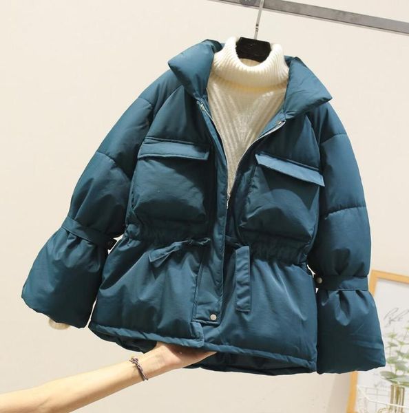 women's down & parkas winter fashion women cotton jacket overcoat korean ladies short coats warm outwear thick sash tie up snow coat, Black
women's down & parkas winter fashion women cotton jacket overcoat korean ladies short coats warm outwear thick sash tie up snow coat, Black