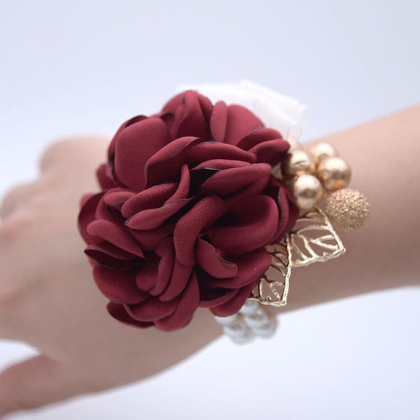 colors pearl rose wrist corsage bridesmaid sisters artificial hand flowers bracelet wedding dancing party prom brooch charm bracelets, Golden;silver
colors pearl rose wrist corsage bridesmaid sisters artificial hand flowers bracelet wedding dancing party prom brooch charm bracelets, Golden;silver
