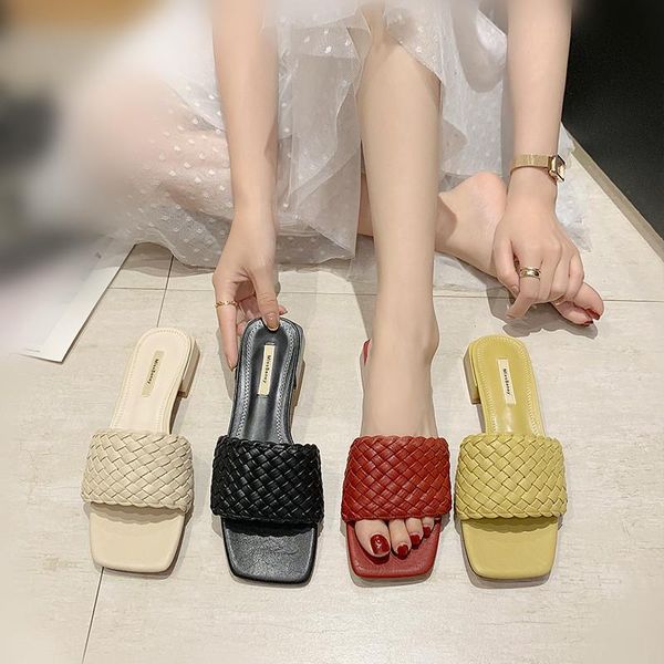 shoes women square toe ladies' slippers low luxury slides shale female beach pantofle soft block designer sabot 2021 hoof heels, Black
shoes women square toe ladies' slippers low luxury slides shale female beach pantofle soft block designer sabot 2021 hoof heels, Black