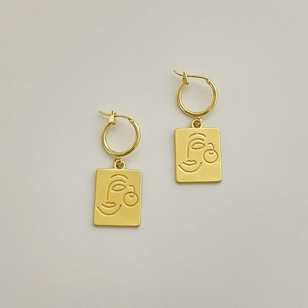 hoop & huggie u-magical luxury square geometric irregular abstract face earring for women gold color metallic jewelry accessories, Golden;silver
hoop & huggie u-magical luxury square geometric irregular abstract face earring for women gold color metallic jewelry accessories, Golden;silver