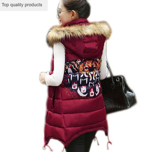 women's vests parkas back printed fur hooded padded vest coat women 2021 autumn and winter plus size sleeveless jacket lh994, Black;white
women's vests parkas back printed fur hooded padded vest coat women 2021 autumn and winter plus size sleeveless jacket lh994, Black;white
