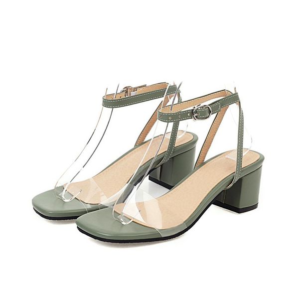 ladies 's elegant short sandal fashion women's shoes comfortable transparent sandals plus size 43, Black
ladies 's elegant short sandal fashion women's shoes comfortable transparent sandals plus size 43, Black