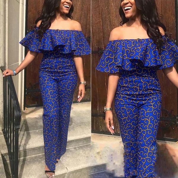 ethnic clothing african clothes women blue color ruffles strapless off shoulder jumpsuit summer womens party backless female sexy, Red
ethnic clothing african clothes women blue color ruffles strapless off shoulder jumpsuit summer womens party backless female sexy, Red