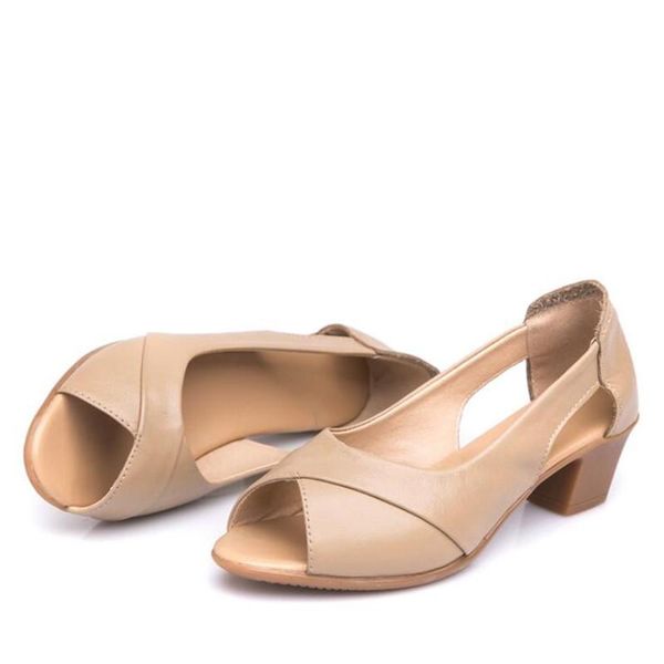 dress shoes summer genuine leather sandals women square high heels fashion open toe female 2021 cowhide soft, Black
dress shoes summer genuine leather sandals women square high heels fashion open toe female 2021 cowhide soft, Black