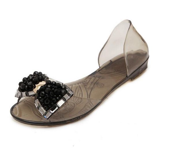 arrival women sandals summer bling bowtie fashion peep toe jelly sandal flat shoes woman 2 colors size 35-40 xwz722, Black
arrival women sandals summer bling bowtie fashion peep toe jelly sandal flat shoes woman 2 colors size 35-40 xwz722, Black