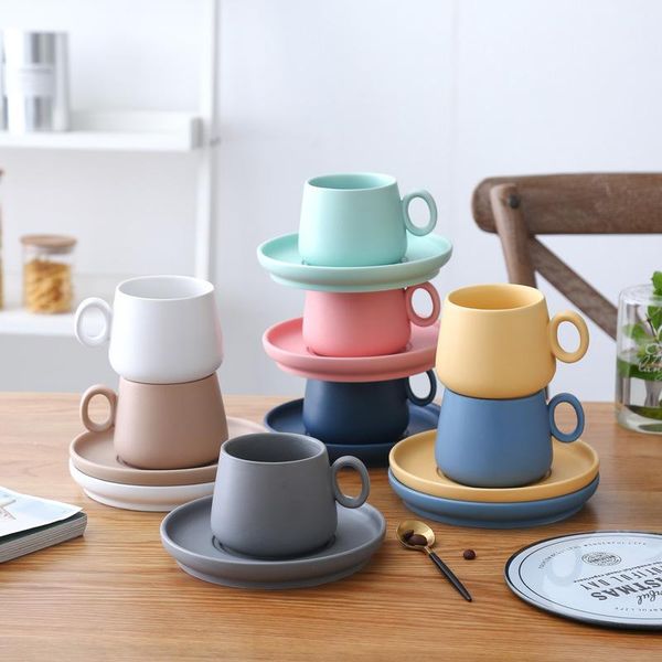 macarone matte frosted ceramic coffee cup plate mug breakfast lovers water big belly mugs
macarone matte frosted ceramic coffee cup plate mug breakfast lovers water big belly mugs