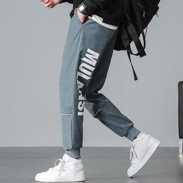 pants men's casual autumn harlan korean version wei cropped slim leggings, Black 
pants men's casual autumn harlan korean version wei cropped slim leggings, Black