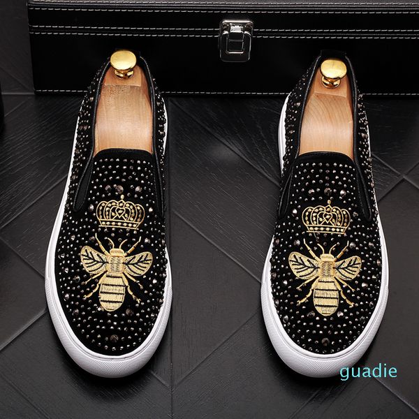 fashion-noble black men dress wedding party shoes british velvet crystal moccasins loafers spring autumn office business casual flats
fashion-noble black men dress wedding party shoes british velvet crystal moccasins loafers spring autumn office business casual flats