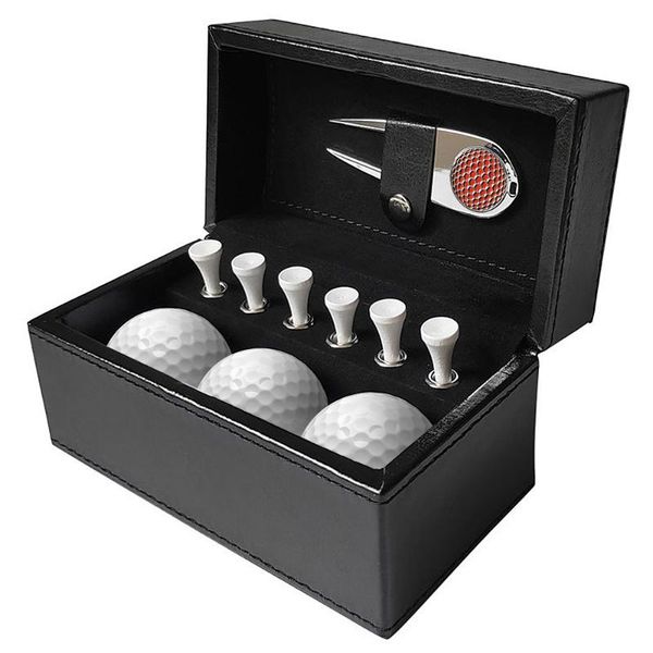 golf gift set with 6 tees 3 balls divot repair tool leather box trainning accessories training aids
golf gift set with 6 tees 3 balls divot repair tool leather box trainning accessories training aids