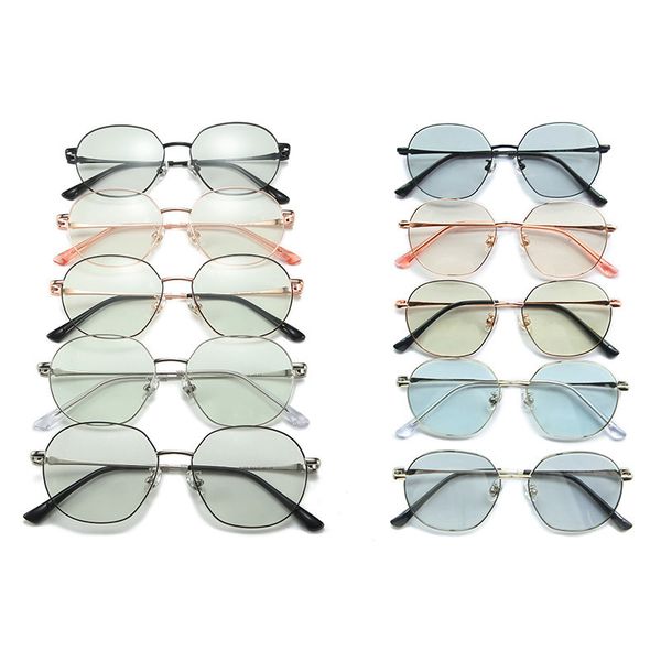 81005 round metal frame usa radiation anti blue flat lens new color changing glasses fashion sun glass yhuo, White;black
81005 round metal frame usa radiation anti blue flat lens new color changing glasses fashion sun glass yhuo, White;black