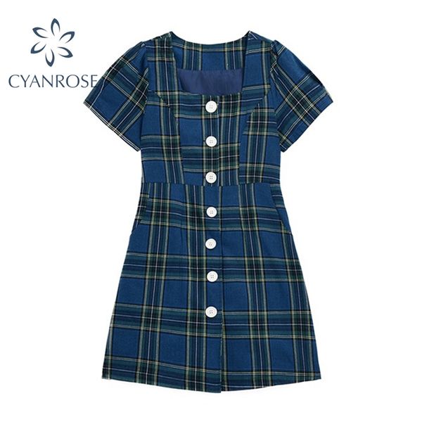 plaid cardigan crop dress women summer short sleeve mini dresses korean female casual vintage preppy style vestidos 210430, Black;gray
plaid cardigan crop dress women summer short sleeve mini dresses korean female casual vintage preppy style vestidos 210430, Black;gray