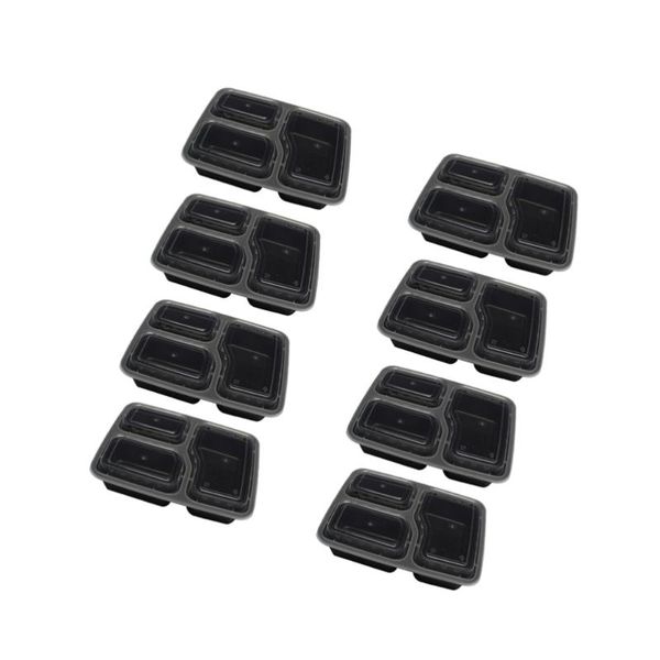 dinnerware sets 15pcs disposable bento box 3-compartment meal prep container microwave safe storage containers with lid (black)
dinnerware sets 15pcs disposable bento box 3-compartment meal prep container microwave safe storage containers with lid (black)