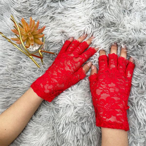 five fingers gloves women' short spring cycling summer half finger thin cotton sun protection non slip driving, Blue;gray
five fingers gloves women' short spring cycling summer half finger thin cotton sun protection non slip driving, Blue;gray