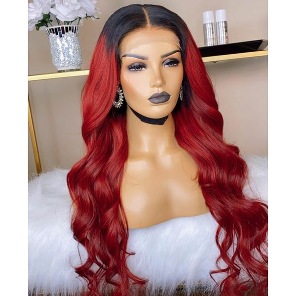 black ombre red body wave lace frontal wig synthetic with baby hair preplucked high temperature fiber for black women
black ombre red body wave lace frontal wig synthetic with baby hair preplucked high temperature fiber for black women