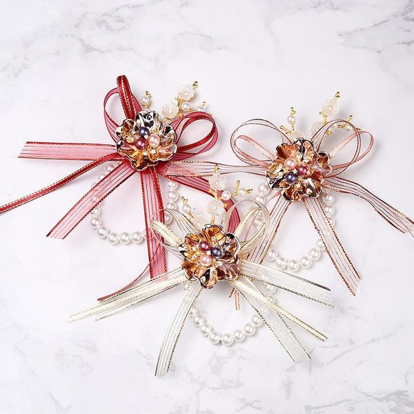 decorative flowers & wreaths pearl band bridesmaid wrist bracelet wedding party corsage fabric hand ribbon rose bridel gifts
decorative flowers & wreaths pearl band bridesmaid wrist bracelet wedding party corsage fabric hand ribbon rose bridel gifts