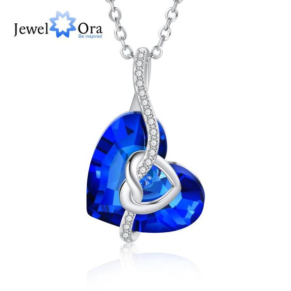 pendant necklaces jewelora heart knot created blue crystal necklace & silver color cubic zirconia for women party jewelry
pendant necklaces jewelora heart knot created blue crystal necklace & silver color cubic zirconia for women party jewelry