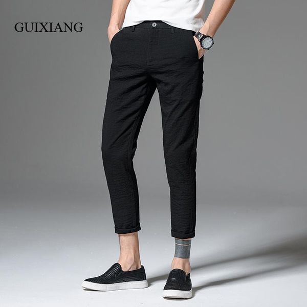 spring and autumn style men's long pants business casual solid slim ankle-length trousers size 28-34, Black
spring and autumn style men's long pants business casual solid slim ankle-length trousers size 28-34, Black