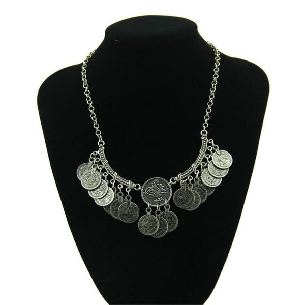 fashion bohemia collier power maxi statement round necklace chain punk collar ethnic coin choker women jewelry chokers, Golden;silver
fashion bohemia collier power maxi statement round necklace chain punk collar ethnic coin choker women jewelry chokers, Golden;silver