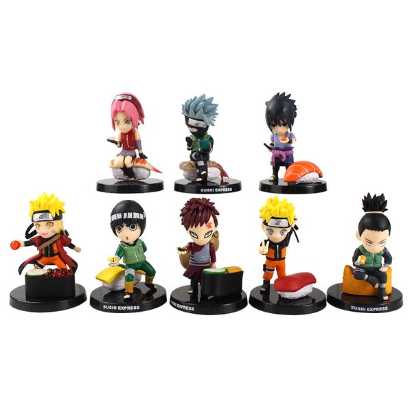 8pcs/set 7-8cm naruto shippuden anime kakashi sasuke sakura gaara nara shikamaru pvc action figure mini model toy kids gift
8pcs/set 7-8cm naruto shippuden anime kakashi sasuke sakura gaara nara shikamaru pvc action figure mini model toy kids gift
