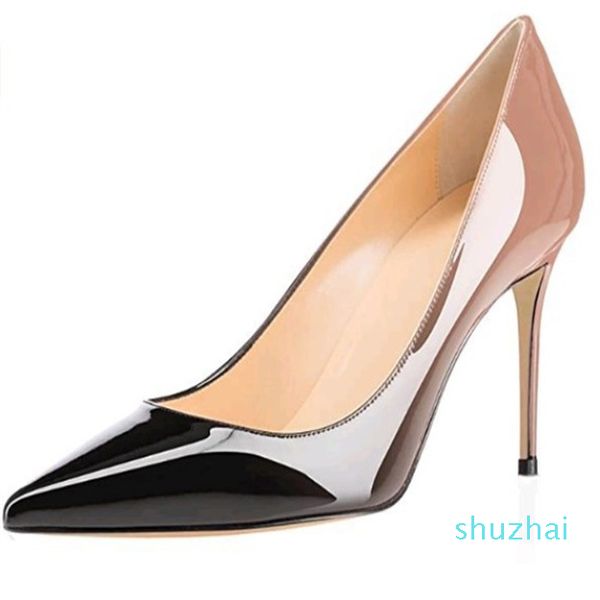 8cm patent leopard print fashion high heels women's fine heel pointed women's shoes solid color shoes large size wedding shoes sna, Black
8cm patent leopard print fashion high heels women's fine heel pointed women's shoes solid color shoes large size wedding shoes sna, Black
