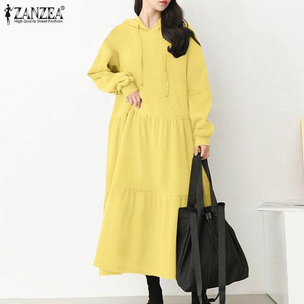 autumn women fashion maxi long sweatshirt dress casual sleeves hooded vestidos solid loose ruffle robe plus size 5xl dresses, Black;gray
autumn women fashion maxi long sweatshirt dress casual sleeves hooded vestidos solid loose ruffle robe plus size 5xl dresses, Black;gray