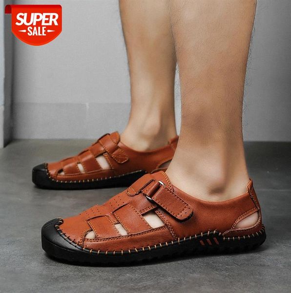 men's shoes casual low-sandals large size hollow slippers #sf8j, Black