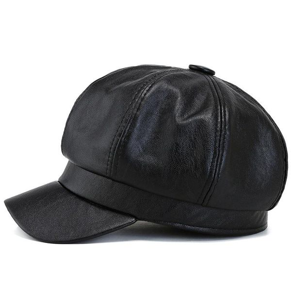 berets 2021 korean fashion octagonal leather hats for women autumn winter casual painter caps trendy design simple bonnets, Blue;gray
berets 2021 korean fashion octagonal leather hats for women autumn winter casual painter caps trendy design simple bonnets, Blue;gray