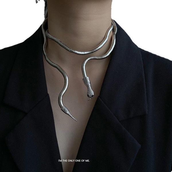 chains european and american fashion punk hip hop snake necklace men streetwear personalized gift gothic accessories boho collar hombre, Silver
chains european and american fashion punk hip hop snake necklace men streetwear personalized gift gothic accessories boho collar hombre, Silver