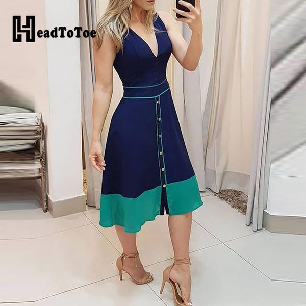 colorblock button design plunge dress, Black;gray 
colorblock button design plunge dress, Black;gray