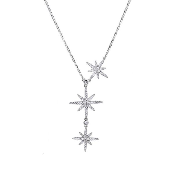 necklace three tho.apm meteor women's fashion sweater chain long six star clavicle, Silver
necklace three tho.apm meteor women's fashion sweater chain long six star clavicle, Silver