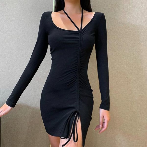 casual dresses women's bodycon dress shirring square collar sheath vintage women clothing, Black;gray
casual dresses women's bodycon dress shirring square collar sheath vintage women clothing, Black;gray