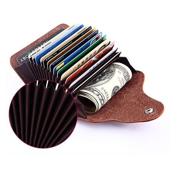 card holders multifunctional men women soft leather id wallet 24 bits business holder with money comparment, Brown;gray
card holders multifunctional men women soft leather id wallet 24 bits business holder with money comparment, Brown;gray