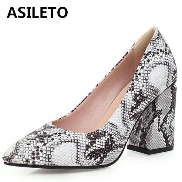 dress shoes asileto novelty woman spring autumn pumps pointed toe 8.5cm hoof heels slip on snake pattern plus size 31-48 leisure party c1924, Black
dress shoes asileto novelty woman spring autumn pumps pointed toe 8.5cm hoof heels slip on snake pattern plus size 31-48 leisure party c1924, Black