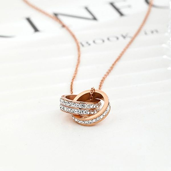 pendant necklaces necklace for women double rings round rhinestone fashion jewelry luxury gift girl birthday charm wholesale, Silver
pendant necklaces necklace for women double rings round rhinestone fashion jewelry luxury gift girl birthday charm wholesale, Silver