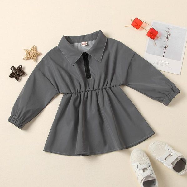girl's dresses 2021 girls' grey long sleeve lapel zipper luminous waist dress 1y-6y, Red;yellow
girl's dresses 2021 girls' grey long sleeve lapel zipper luminous waist dress 1y-6y, Red;yellow