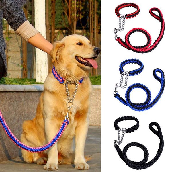 pawstrip pet large dog leash collar set metal p chain buckle traction rope strong nylon for big dogs 1.2m length collars & leashes
pawstrip pet large dog leash collar set metal p chain buckle traction rope strong nylon for big dogs 1.2m length collars & leashes