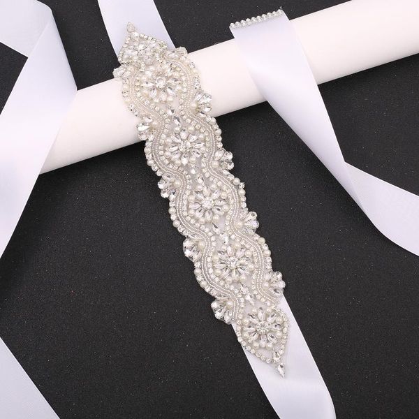 wedding sashes sesthfar silver crystal rhinestone belt ribbon bridal sash for gown women accessories, White
wedding sashes sesthfar silver crystal rhinestone belt ribbon bridal sash for gown women accessories, White