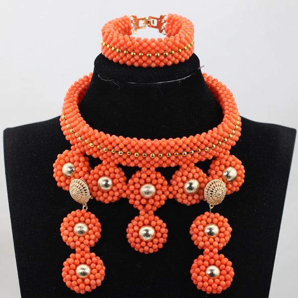 earrings & necklace luxury coral beads jewelry sets exclusive african nigerian wedding bridal women statement set abh285, Silver
earrings & necklace luxury coral beads jewelry sets exclusive african nigerian wedding bridal women statement set abh285, Silver