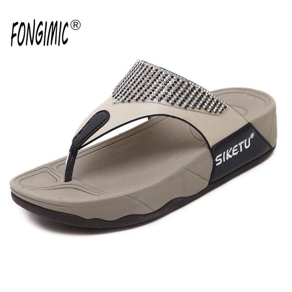 women's vacation beach seaside sandals and slippers rhinestone thick heel clip foot shoes wedge, Black
women's vacation beach seaside sandals and slippers rhinestone thick heel clip foot shoes wedge, Black