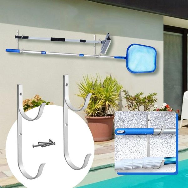 hooks & rails pool pole hanger premium 2pc aluminium holder set for poles
hooks & rails pool pole hanger premium 2pc aluminium holder set for poles