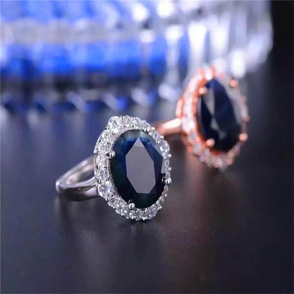 cluster rings luxury ring fine jewelry dark blue sapphire 10*12mm for women 925 sterling silver anniversary gift wedding, Golden;silver
cluster rings luxury ring fine jewelry dark blue sapphire 10*12mm for women 925 sterling silver anniversary gift wedding, Golden;silver