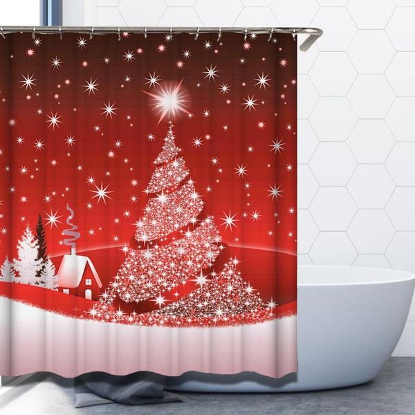 shower curtains waterproof bathroom curtain with 12pcs hooks polyester fiber christmas printing anti-mold home accessories
shower curtains waterproof bathroom curtain with 12pcs hooks polyester fiber christmas printing anti-mold home accessories